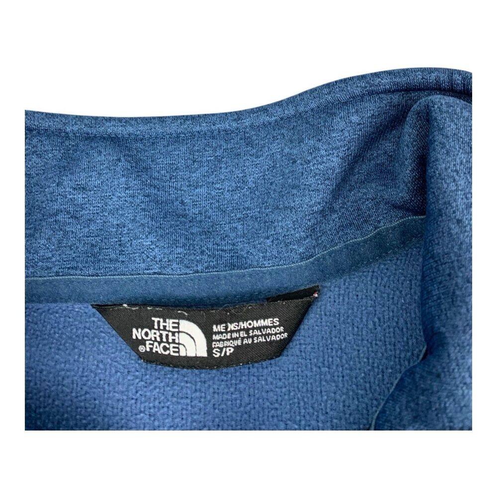 The North Face 1/4 Zip Pullover Top, Navy Blue, Mock Neck, Men’s Size Small - Picture 4 of 8